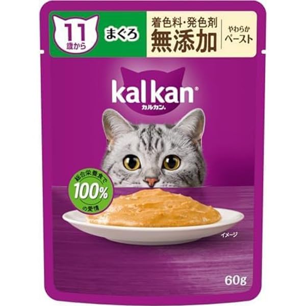 カルカンパウチペーストまぐろ（11才から）120袋 Amazon.co.jp: カルカン パウチ やわらかペースト 11歳から まぐろ 60g